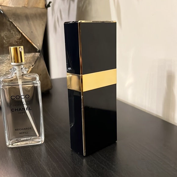 Coco Chanel Vintage Gold Atomizer 2oz Refillable *Empty* - Picture 2 of 6